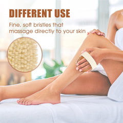 SAMEBUTECO brosse exfoliante fibres naturelles massant la peau.