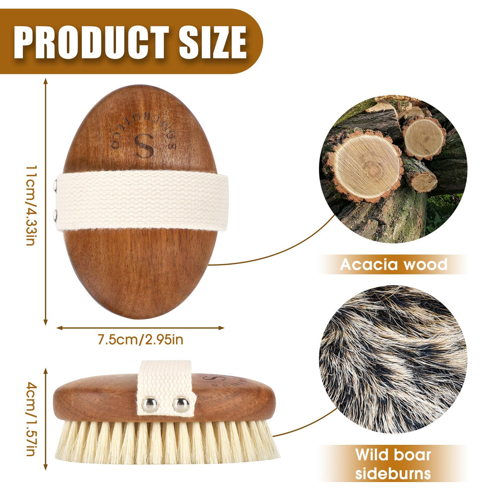 SAMEBUTECO brosse oval design pour exfoliation efficace et routine quotidienne.