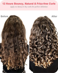 Samnyte 4-en-1 crème coiffante — cheveux lisses après application pour un look net