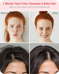 Samnyte 4-en-1 crème coiffante — main qui applique la crème pour des cheveux brillants