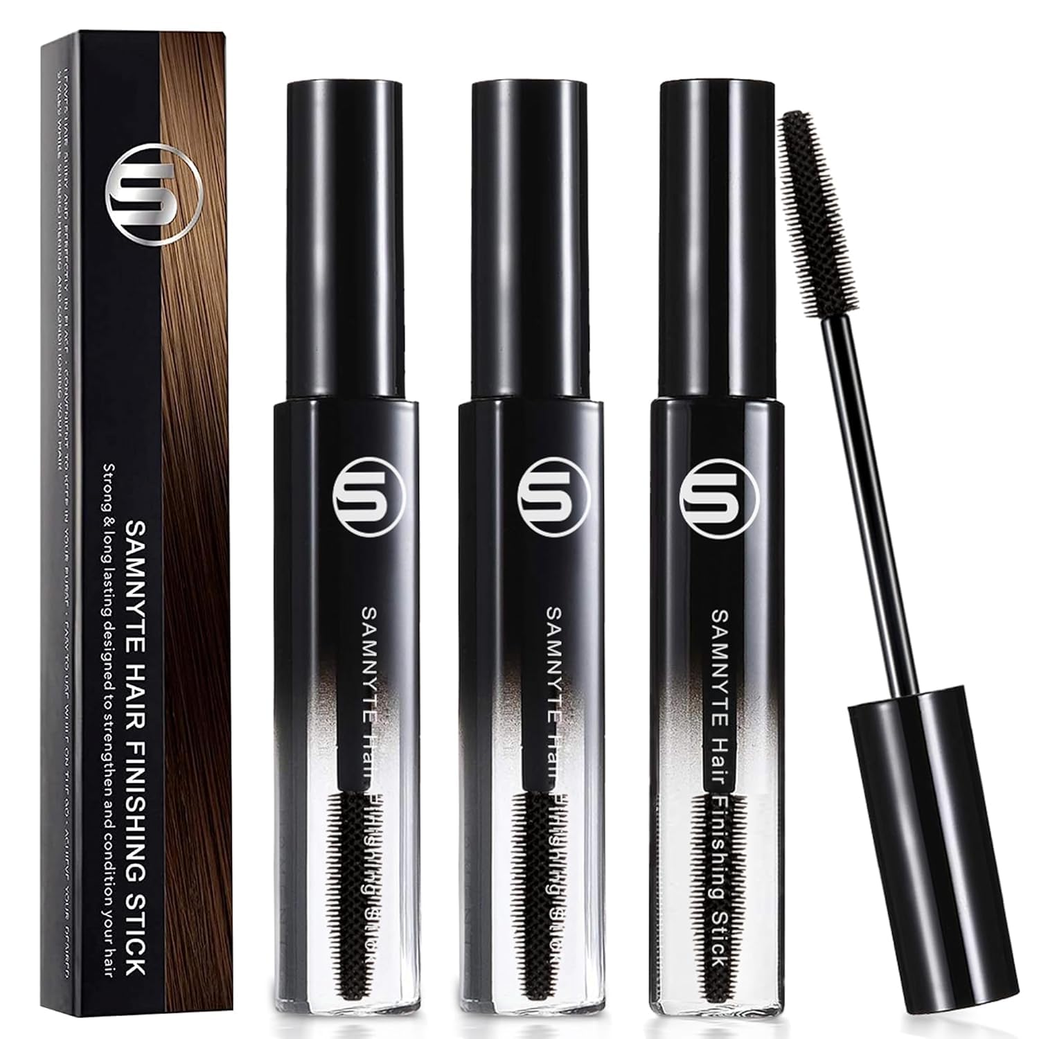 Samnyte bâton finition cheveux 18 ml translucide pour une tenue discrète.