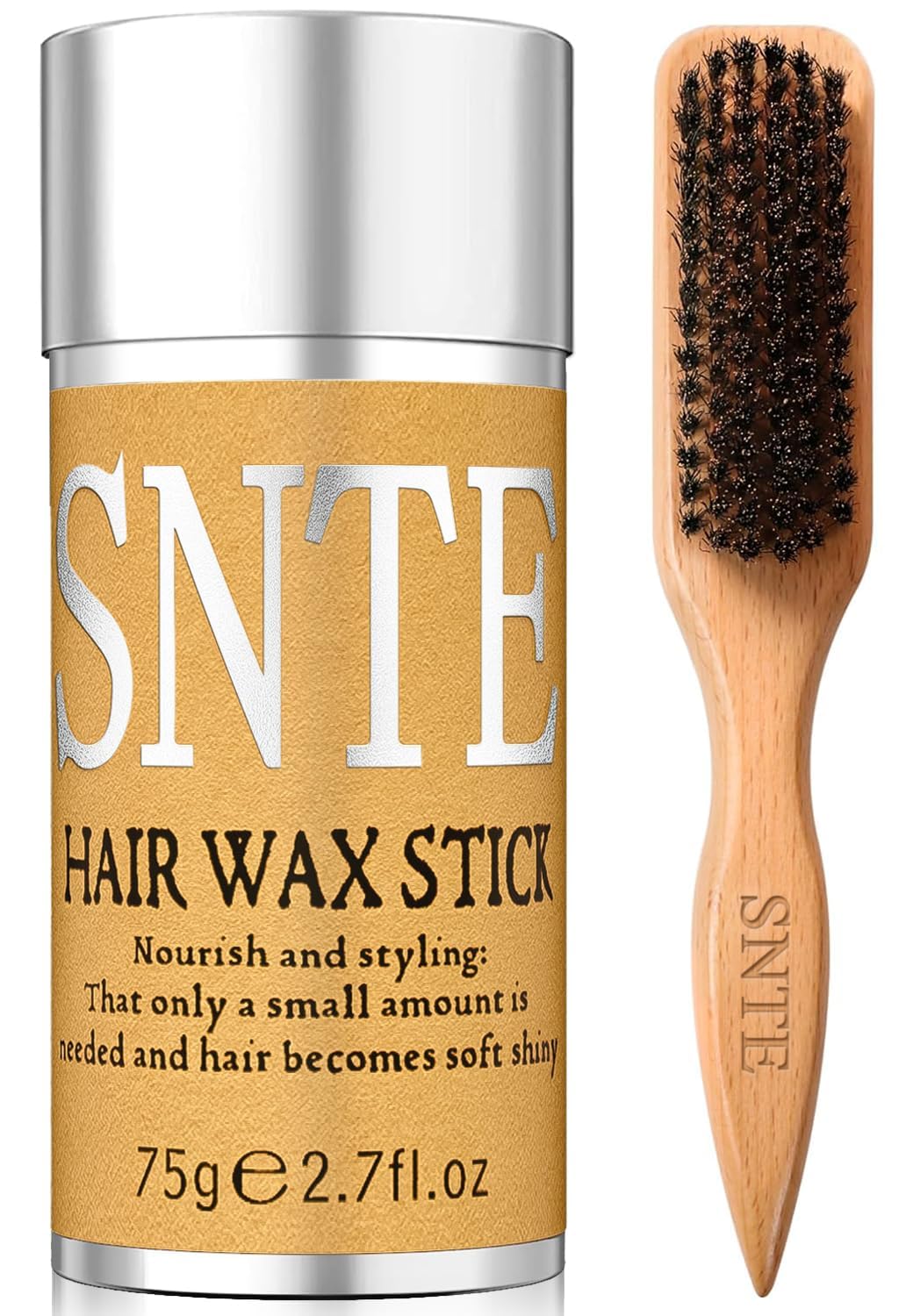Samnyte brosse cheveux bois avec poils de sanglier pour un coiffage doux.