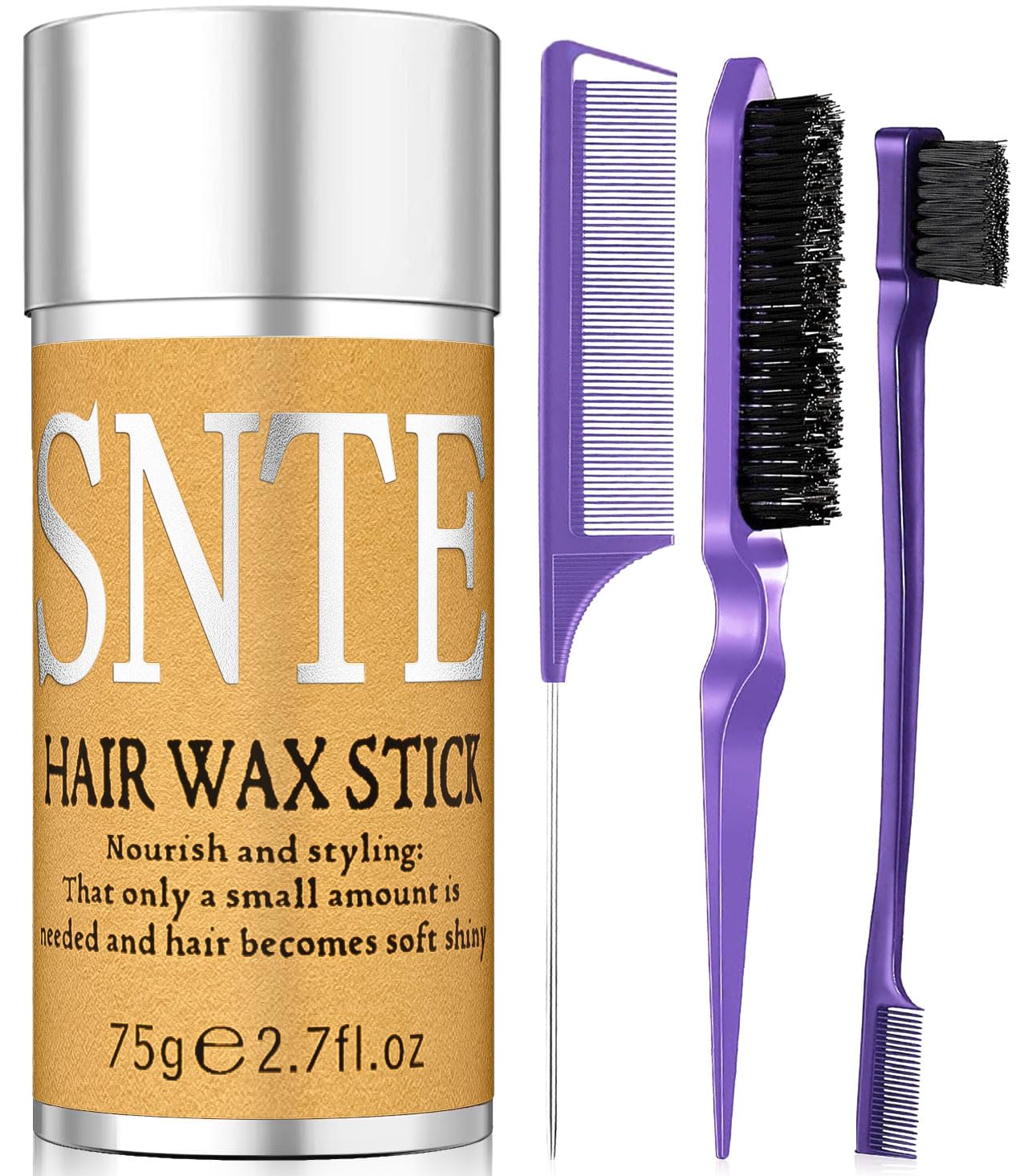 Samnyte brosse-lissage-arrière violet – fini net et élégant pour le quotidien.