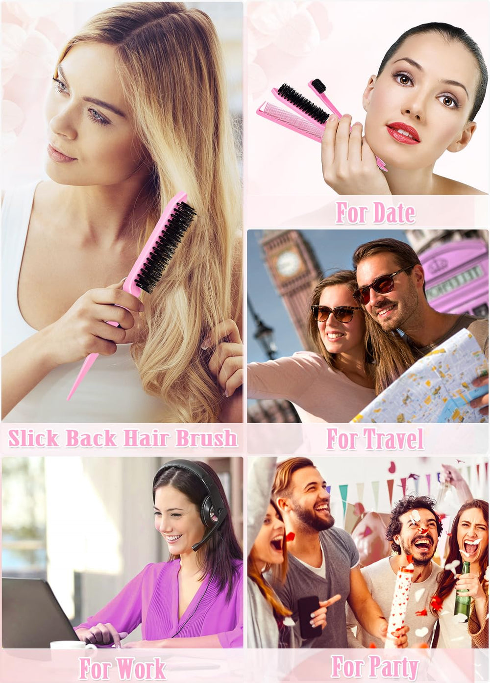 Samnyte brosse contours définitif les lignes de coiffure.