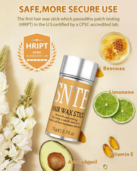 Samnyte Edge Control Stick smooths flyaways with no white residue.