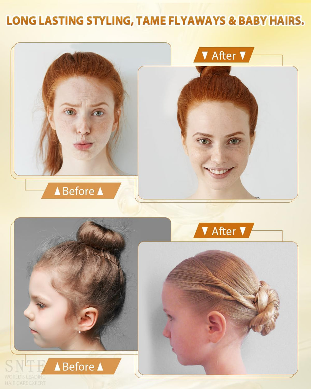 Samnyte ensemble bâton cire-coiffage – accessoire portable pour mèches.
