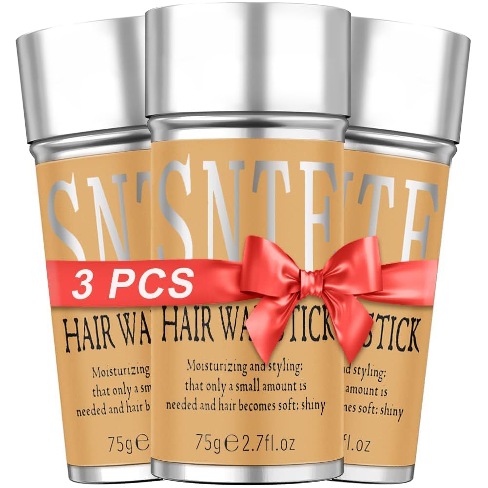 Samnyte Hair Wax Stick 3pcs pack for on-the-go frizz control and style.