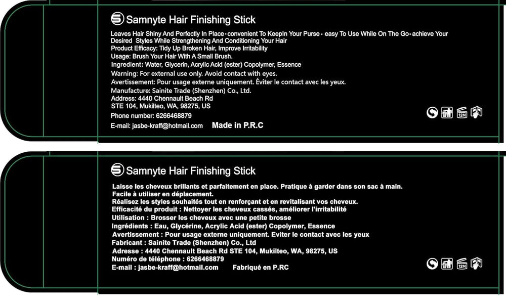 Samnyte pack triple bâton finition cheveux, solution pratique pour maison et voyages.