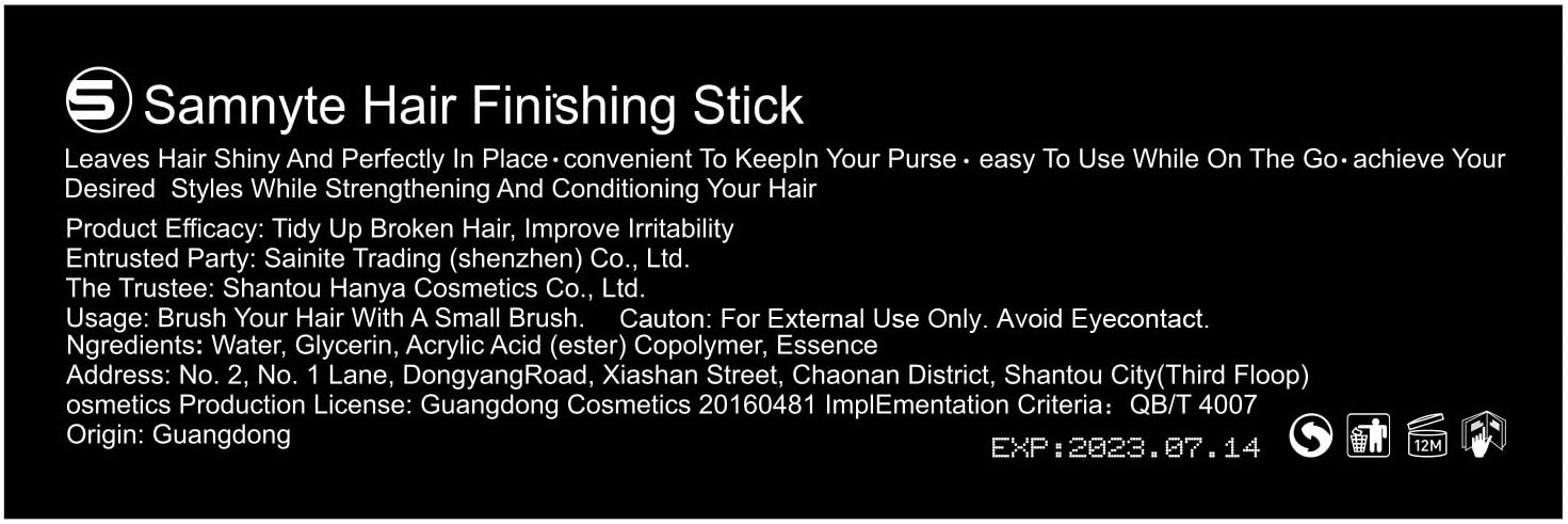 Samnyte Stick Cheveux emballage dégradé rose prêt à l'emploi.