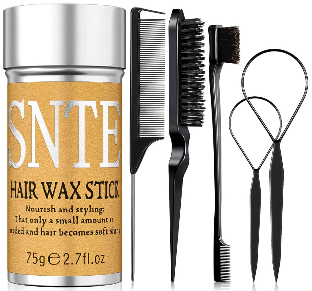 Samnyte stick cire-cheveux pour un coiffage rapide et non gras.