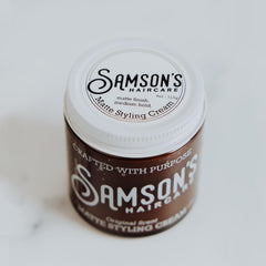 SAMSON'S HAIRCARE Crème coiffage pour cheveux coiffure quotidienne et texturée.
