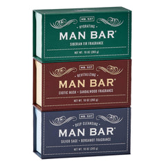 Ensemble cadeau Man Bar de San Francisco Soap Co, présentation soignée et pratique.