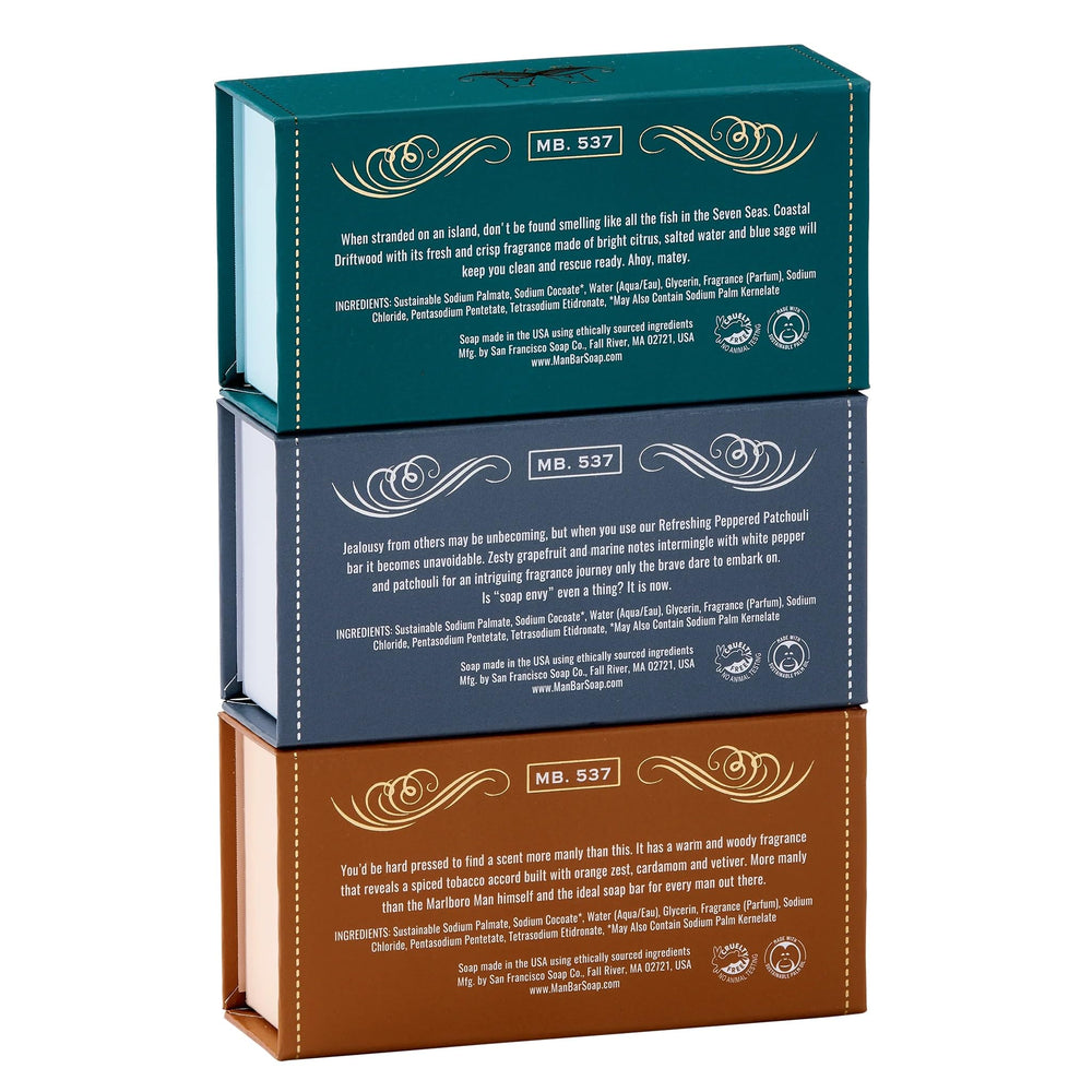 San Francisco Soap Company Coastal Driftwood — bois flotté côtier, notes marines rafraîchissantes.