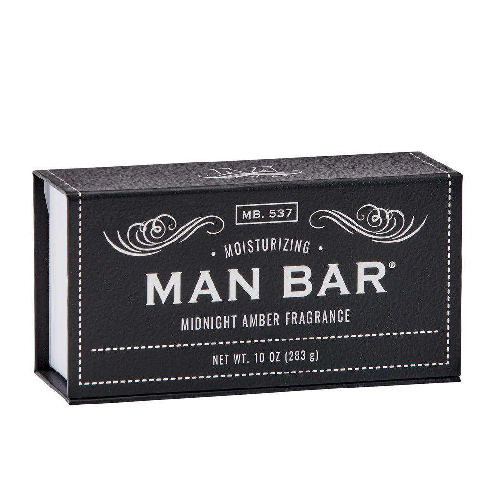 Midnight Amber, savon solide de San Francisco Soap Company pour une routine masculine.