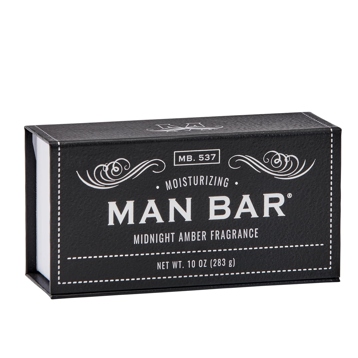 Midnight Amber, savon solide de San Francisco Soap Company pour une routine masculine.