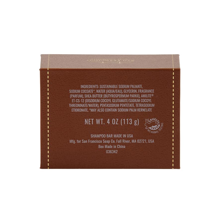 San Francisco Soap mini-bar dans la douche, mousse légère et parfum durable.