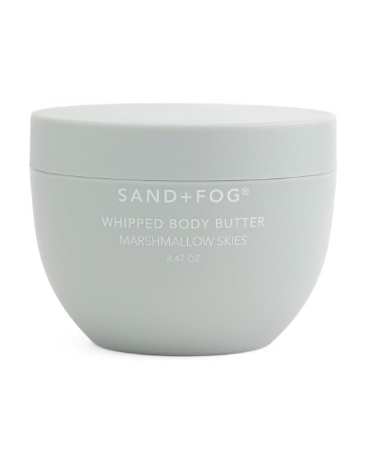 Sand + Fog Marshmallow Skies, bocal fouetté pour hydratation douce et durable.