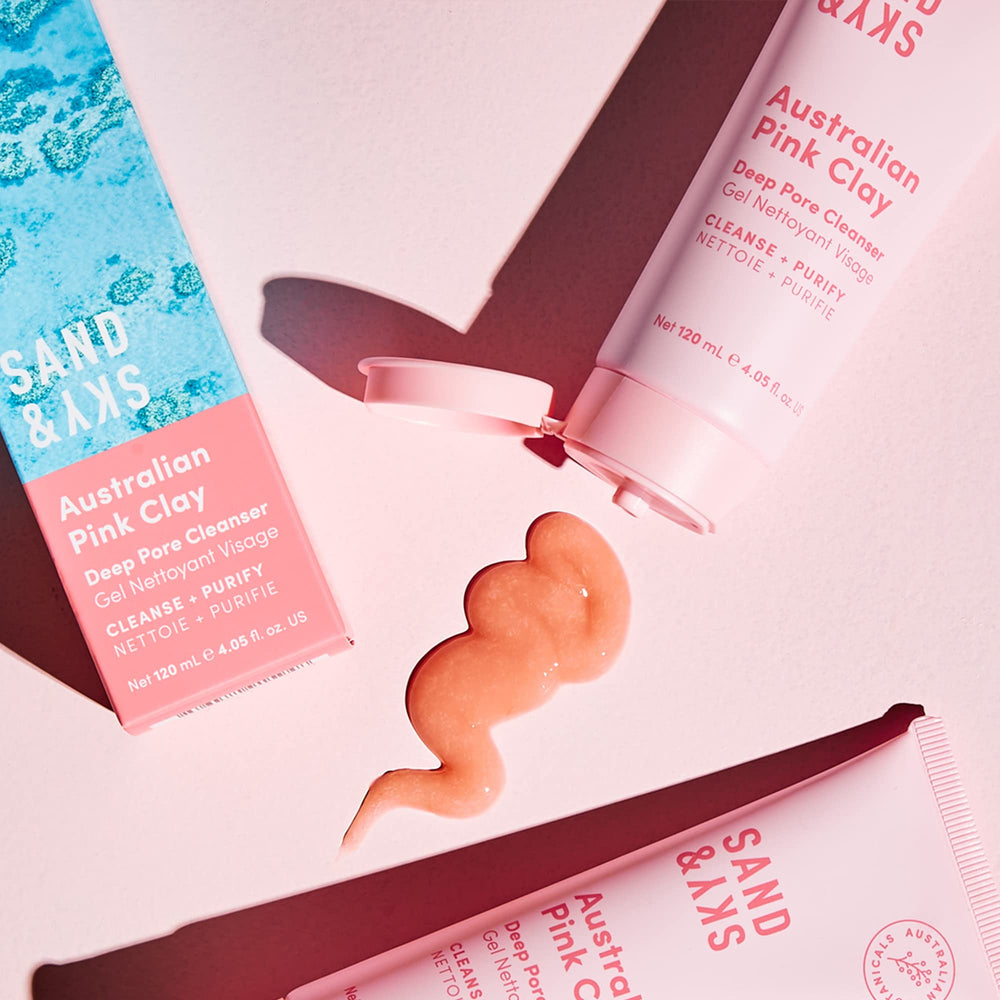 Sand & Sky nettoyant-pores-profonds aide à réduire l'apparition des pores et du sébum