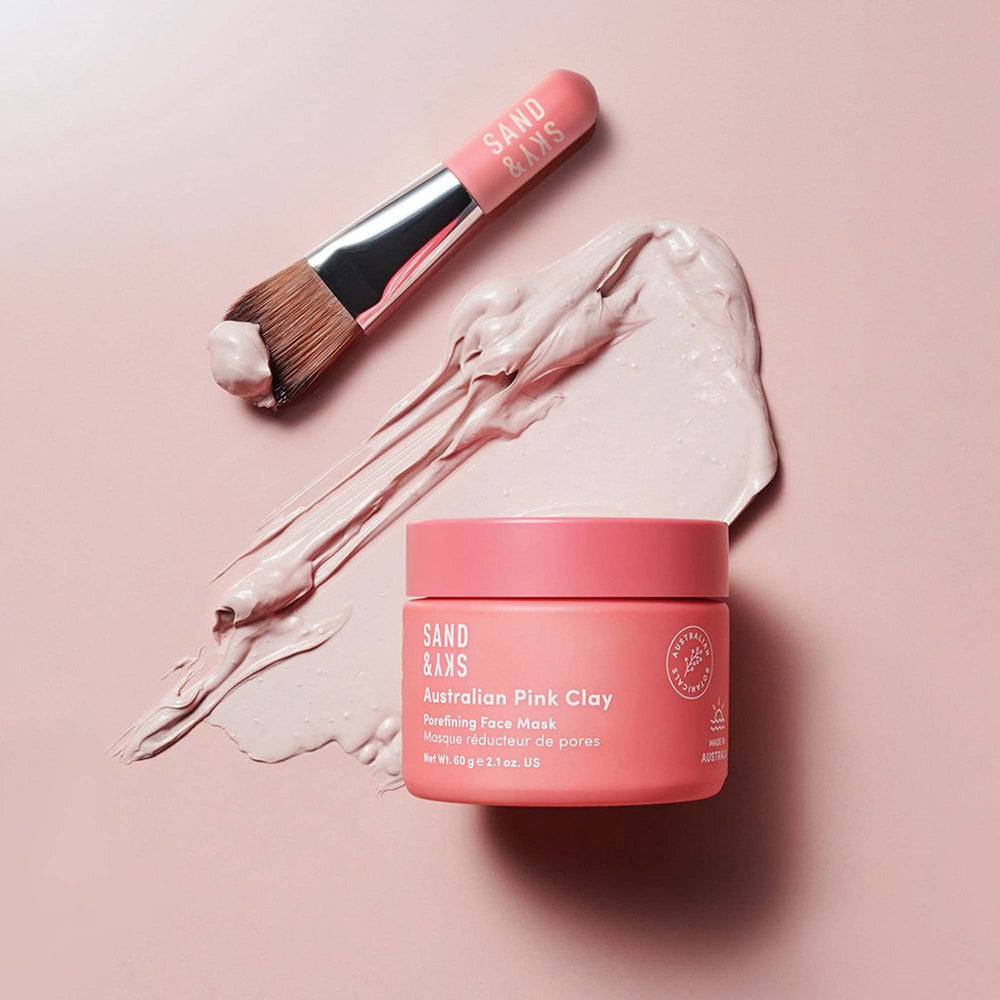 Sand & Sky masque rose: booste l'éclat avec Vitamine C Kakadu Plum.
