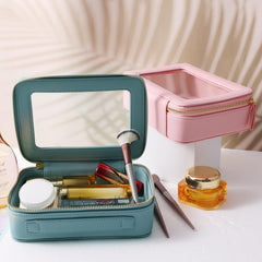 Trousse compacte SANHECUN, idéale pour maquillage et petits produits.