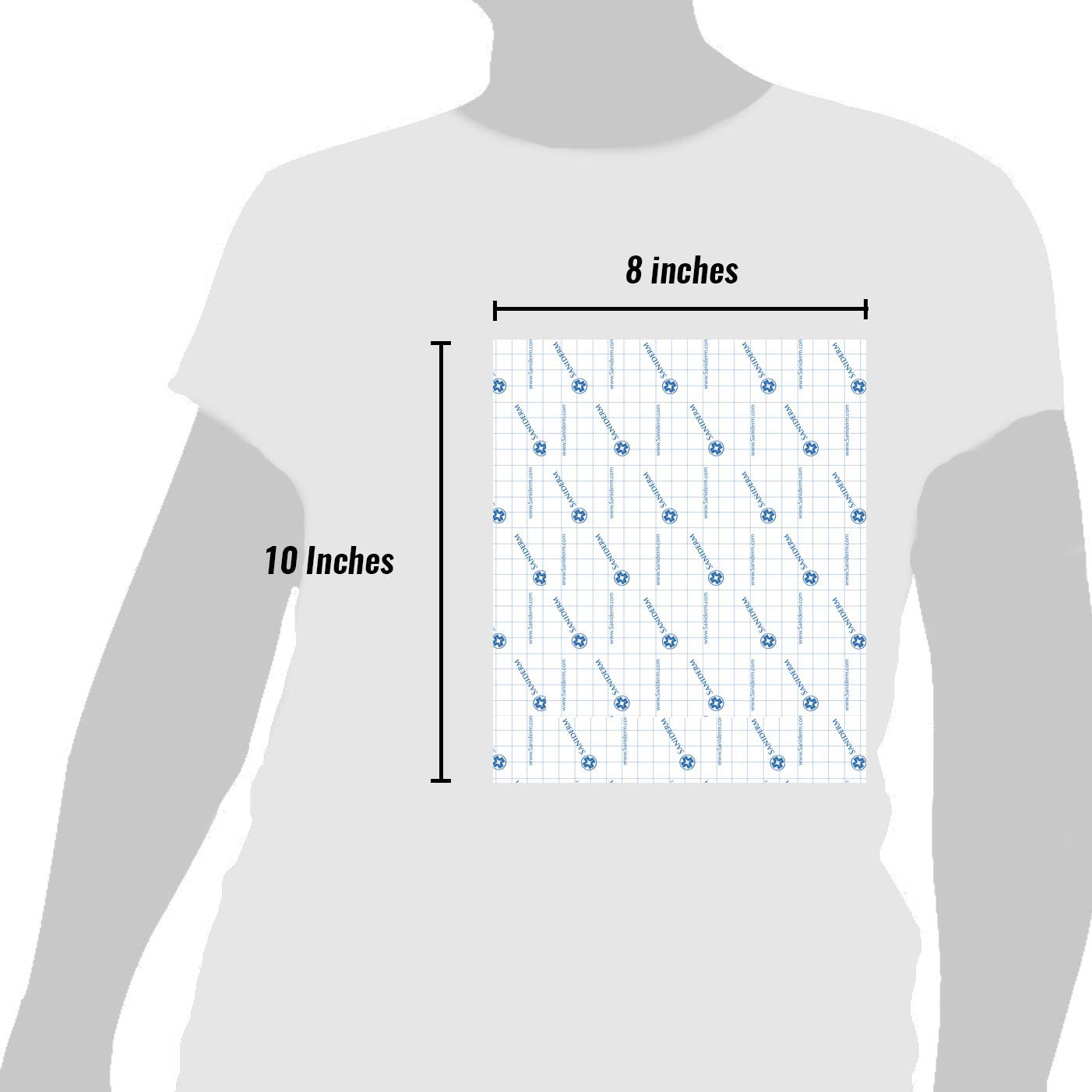Bandage Saniderm taille 20x25 cm couvre largement le tatouage