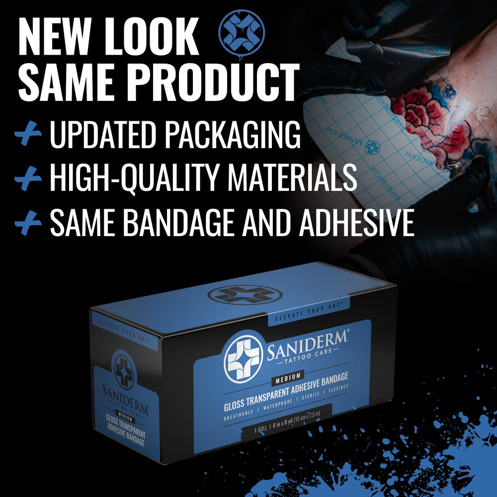 Saniderm Original, bande-tatouage-original-6po-x-8yd-02, offre une barrière étanche et durable.