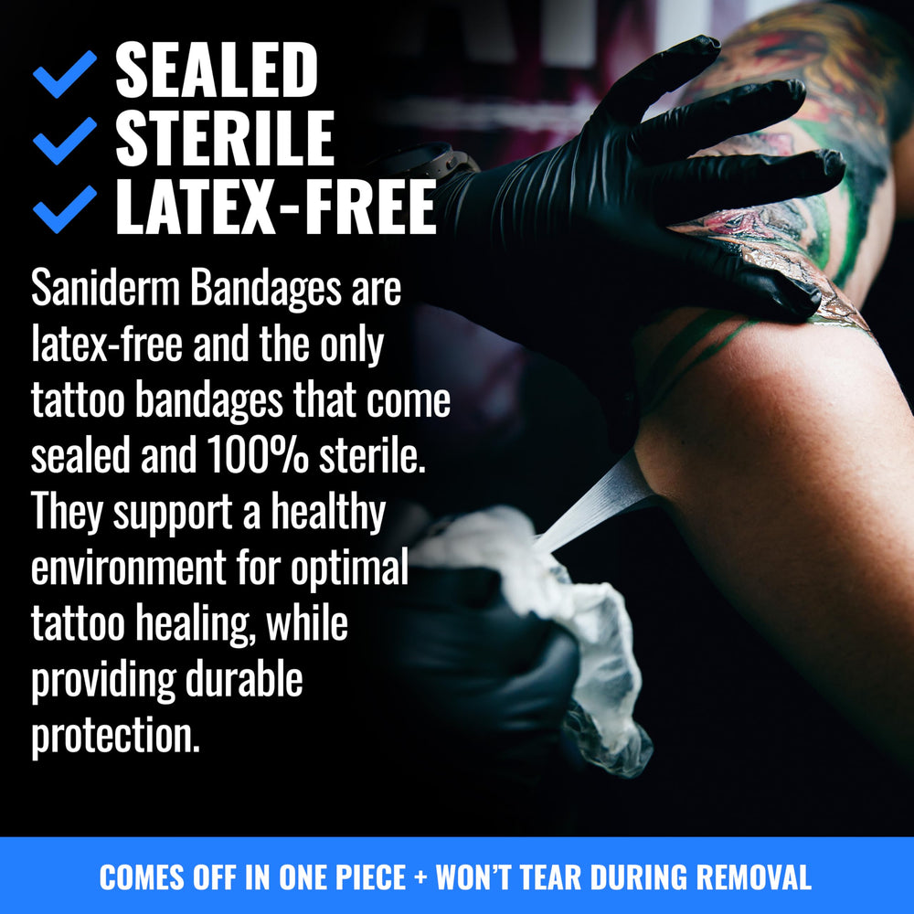 Adhesif durable du Saniderm Flex Bandage maintient le bandage en place.