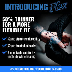 Saniderm Flex facilite l’application et favorise une cicatrisation propre.