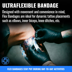 Saniderm Flex Bandage stérile et latex-free pour sécurité.