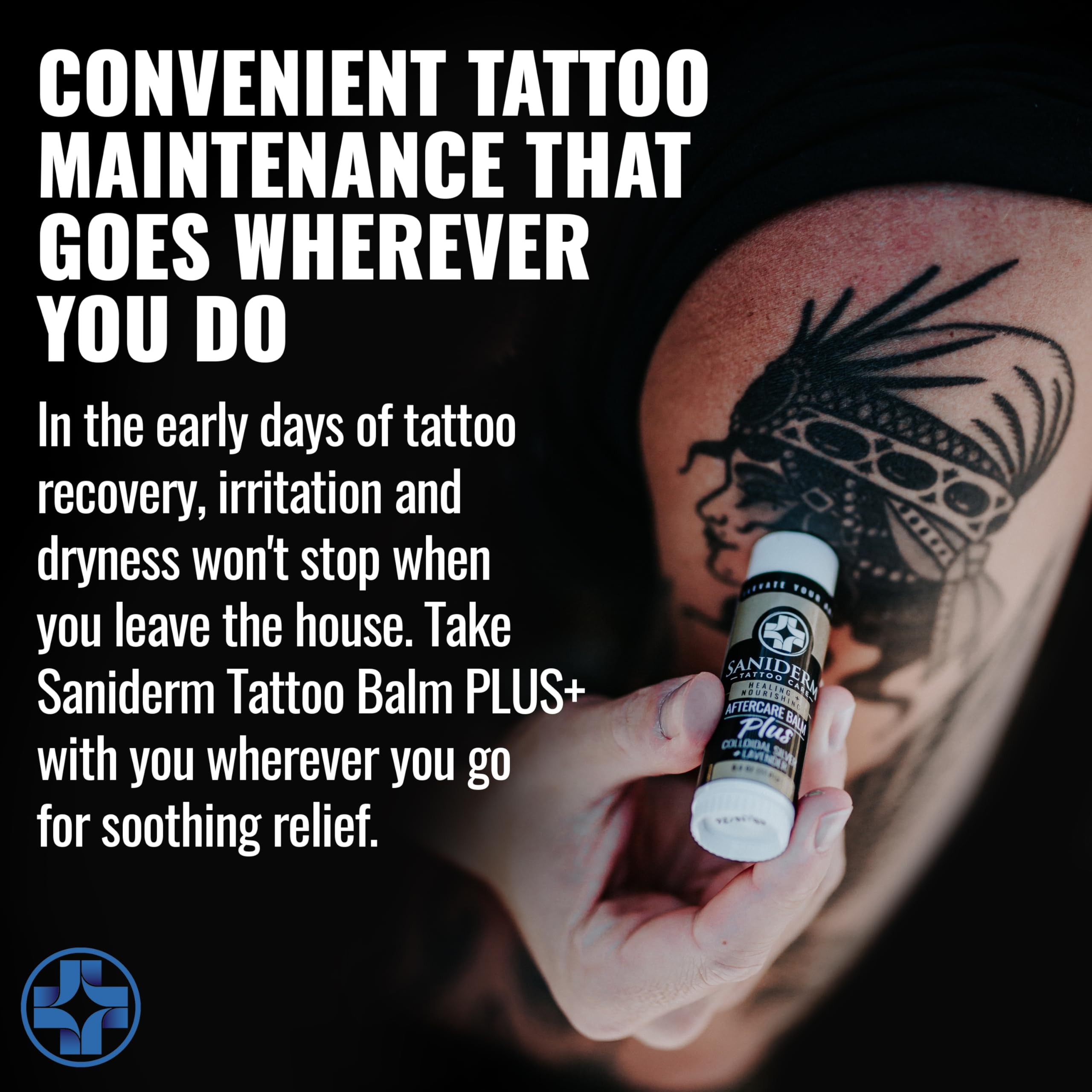 Huile de lavande Saniderm apaise la peau tatouée