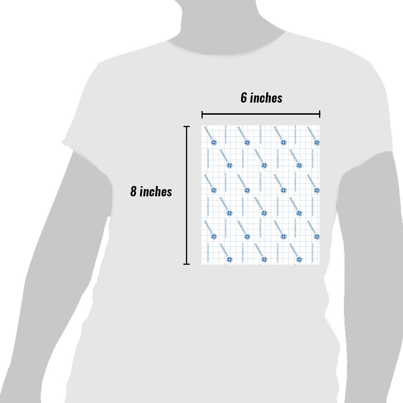 Three-sheet Saniderm pack for multiple tattoos