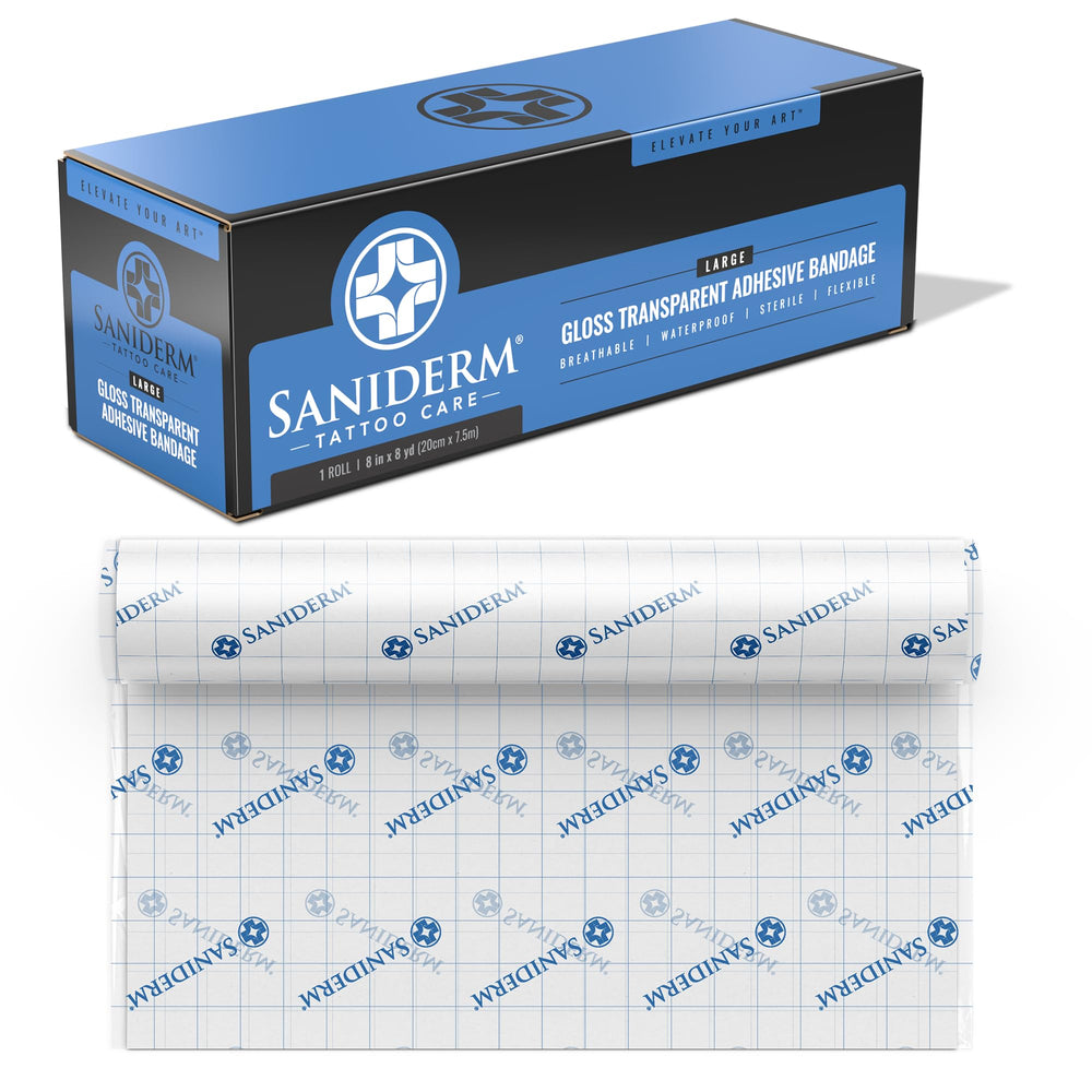 Saniderm Original bande tatouage scellee, cicatrisation propre et rapide.