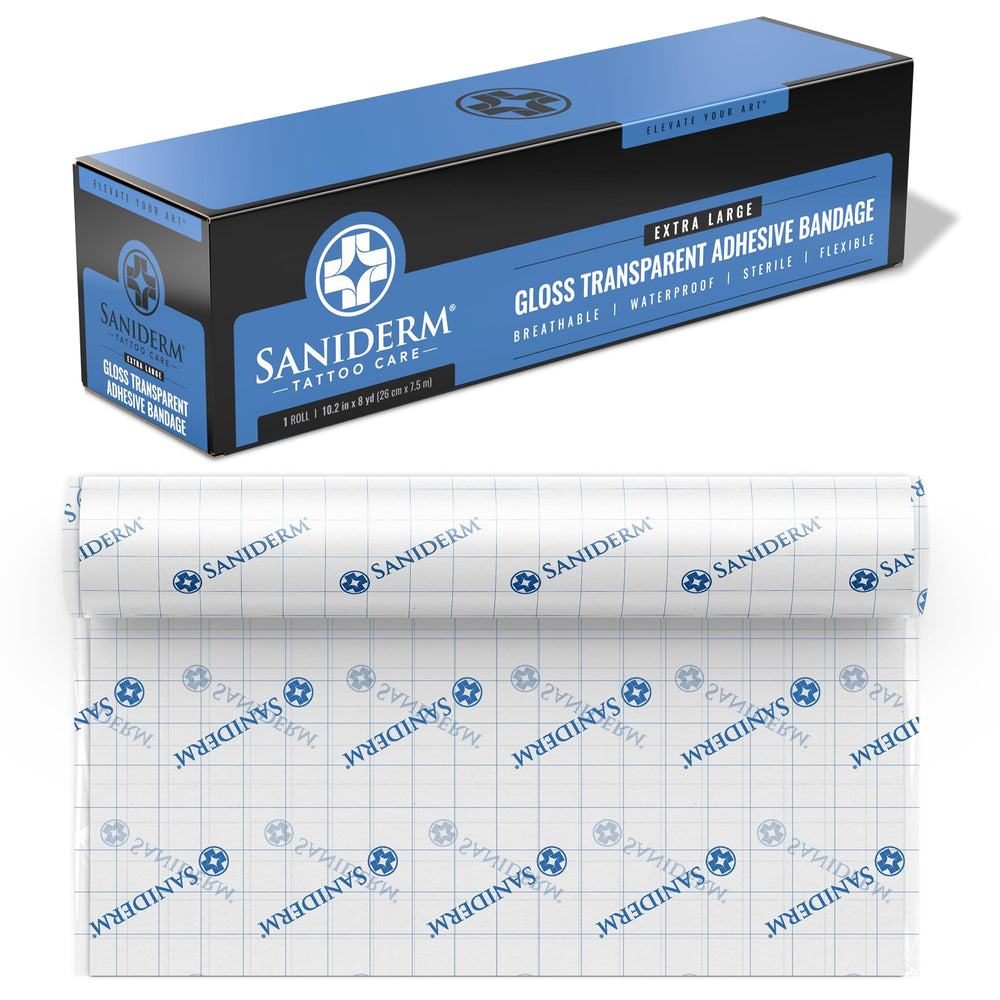 Saniderm pansement-tatouage-original protège et soutient une guérison précise et fiable.