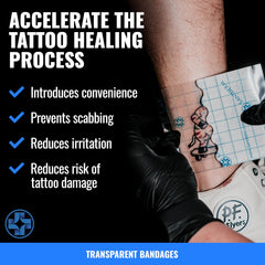 Saniderm pansement-tatouage-sans-latex convient aux peaux sensibles et allergiques.