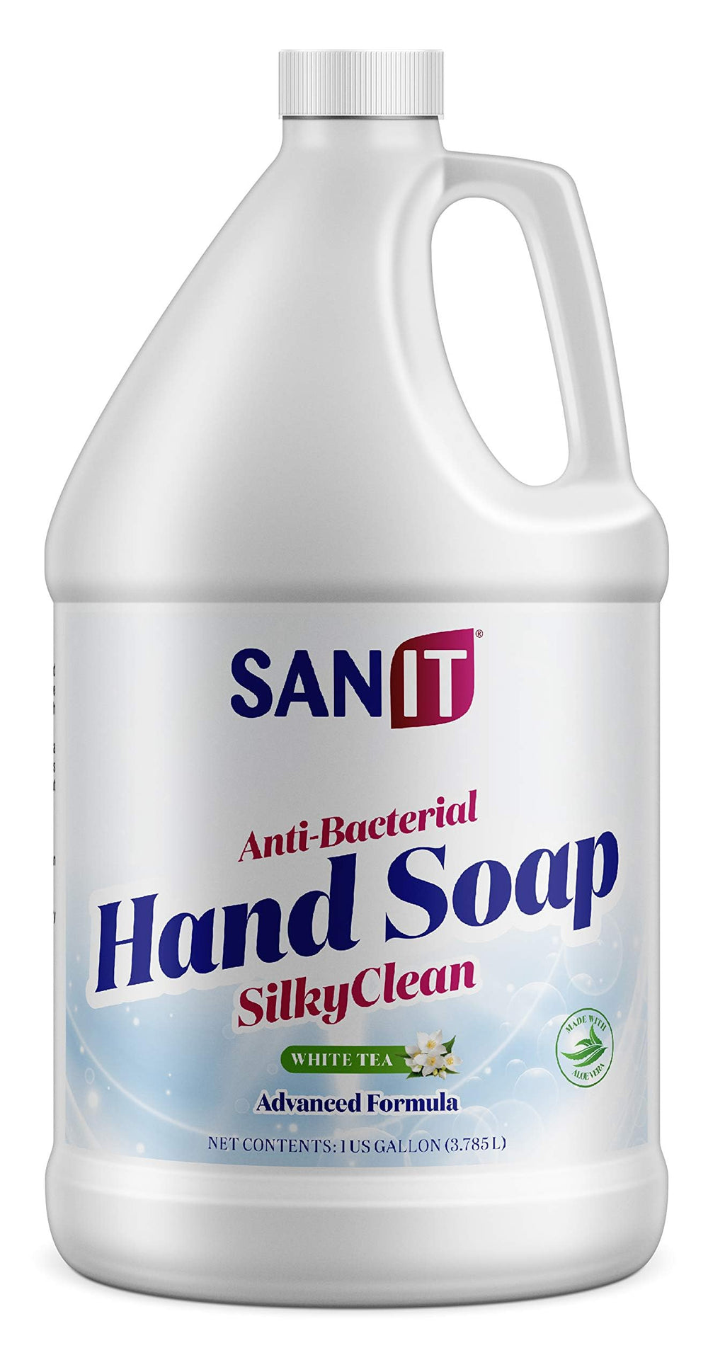 Sanit Silky Clean: bouteille galon, lavage antibactérien pratique pour la famille.