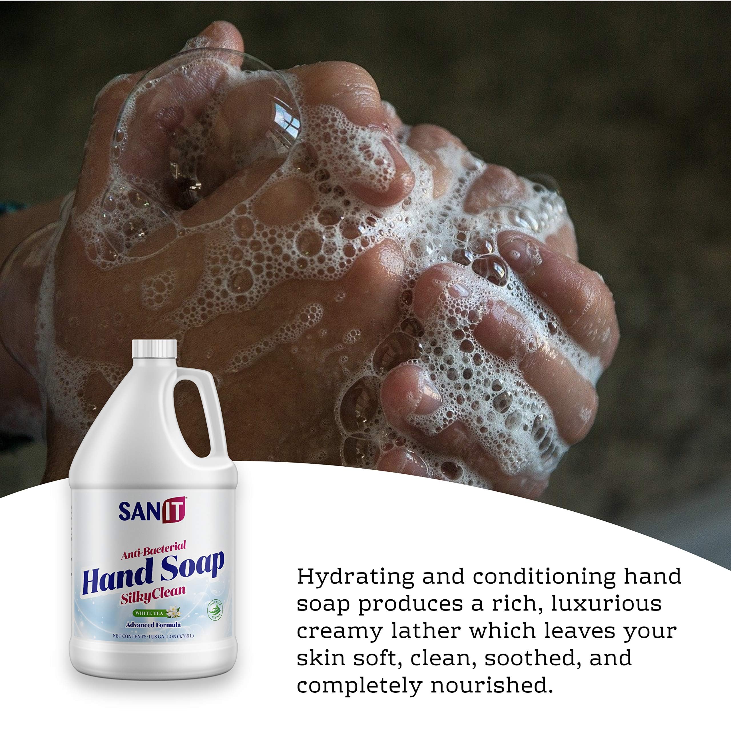 Sanit Silky Clean: lavage doux pour mains sèches et sensibles.