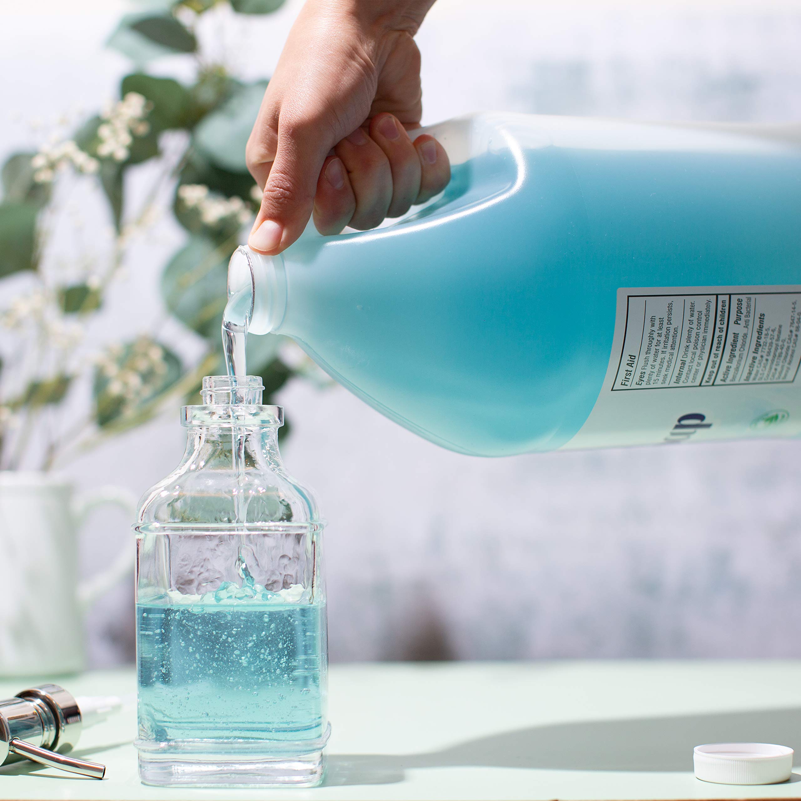 Recharge d’environ 3,8 litres – économie pratique pour la famille.