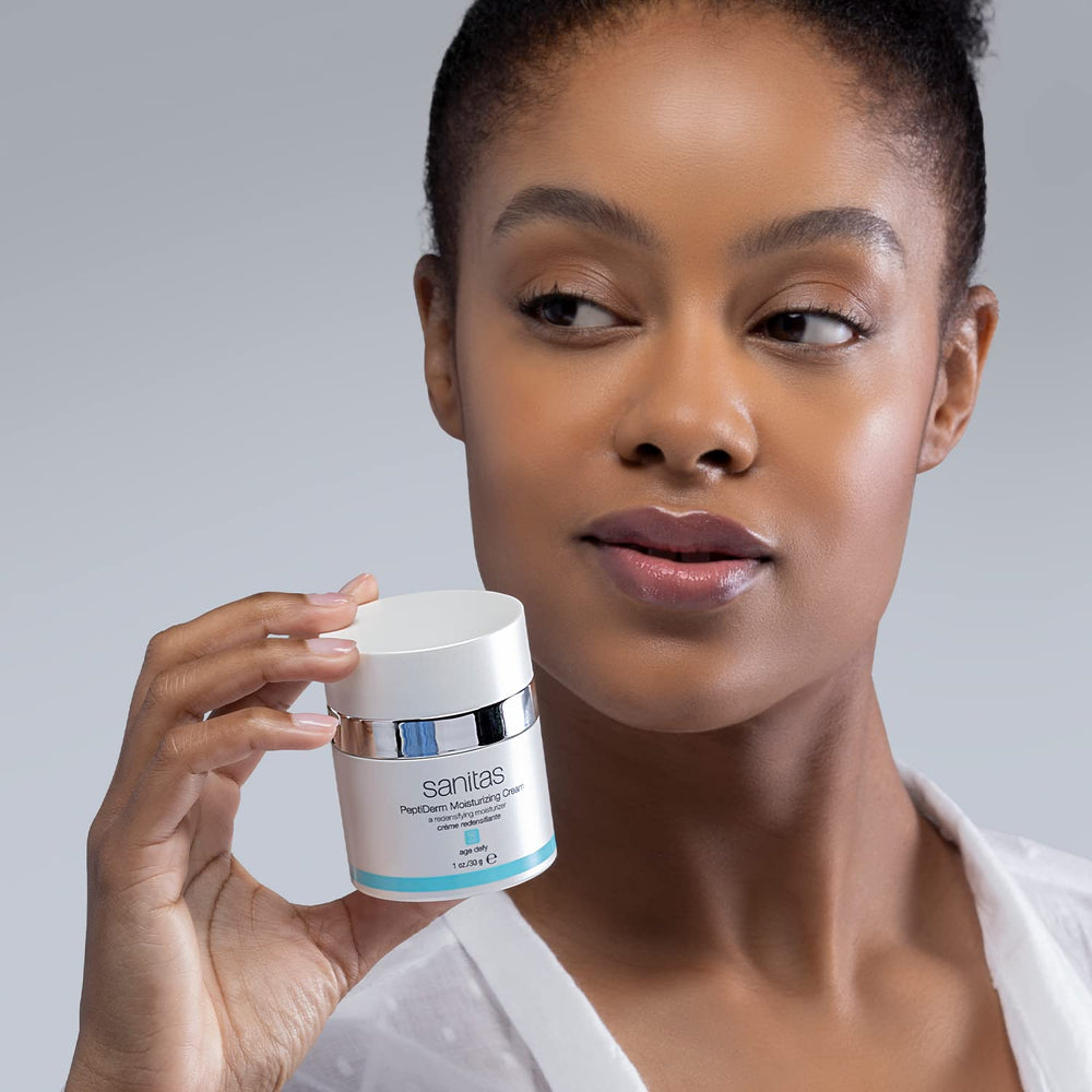 Sanitas PeptiDerm: texture riche et satinée offrant un confort nocturne