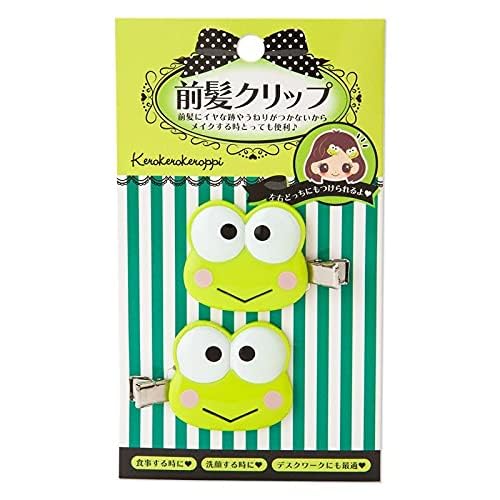 SANRIO Keroppi pinces frange cheveux - maintien doux pour votre coiffure.
