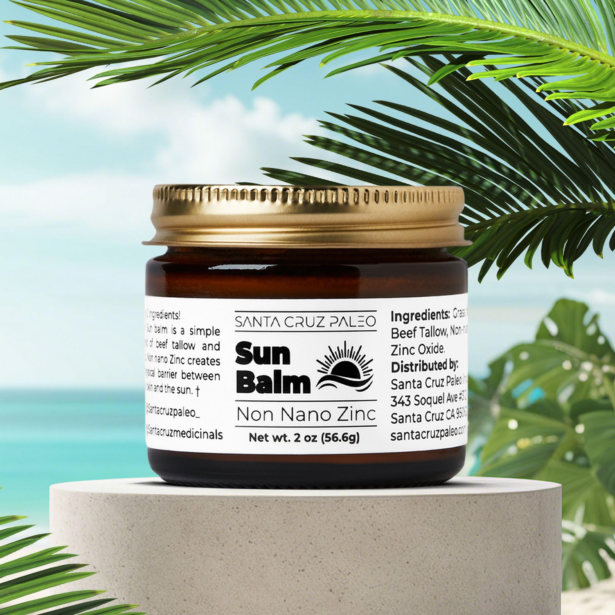 Santa Cruz Paleo minimalist skincare with two clean ingredients for daily use