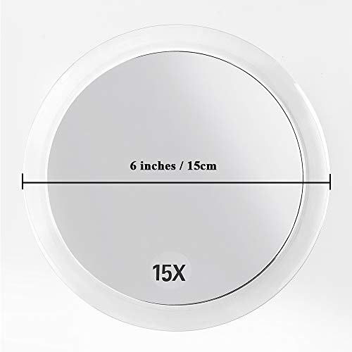 Miroir SANTOO 15x cadre en acrylique clair pour un look net.