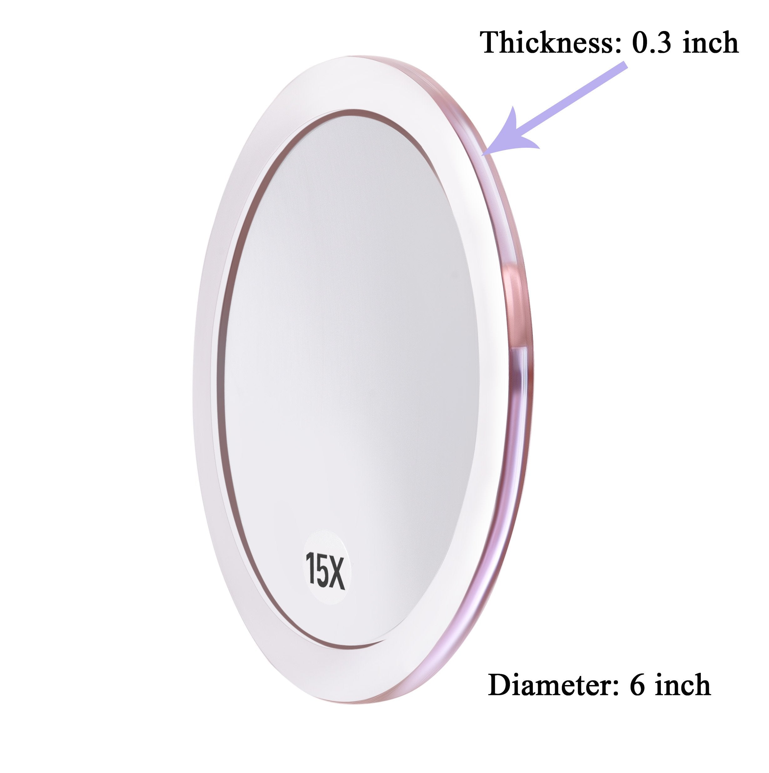 Miroir SANTOO 15x en main, utilisation rapide et mobile.