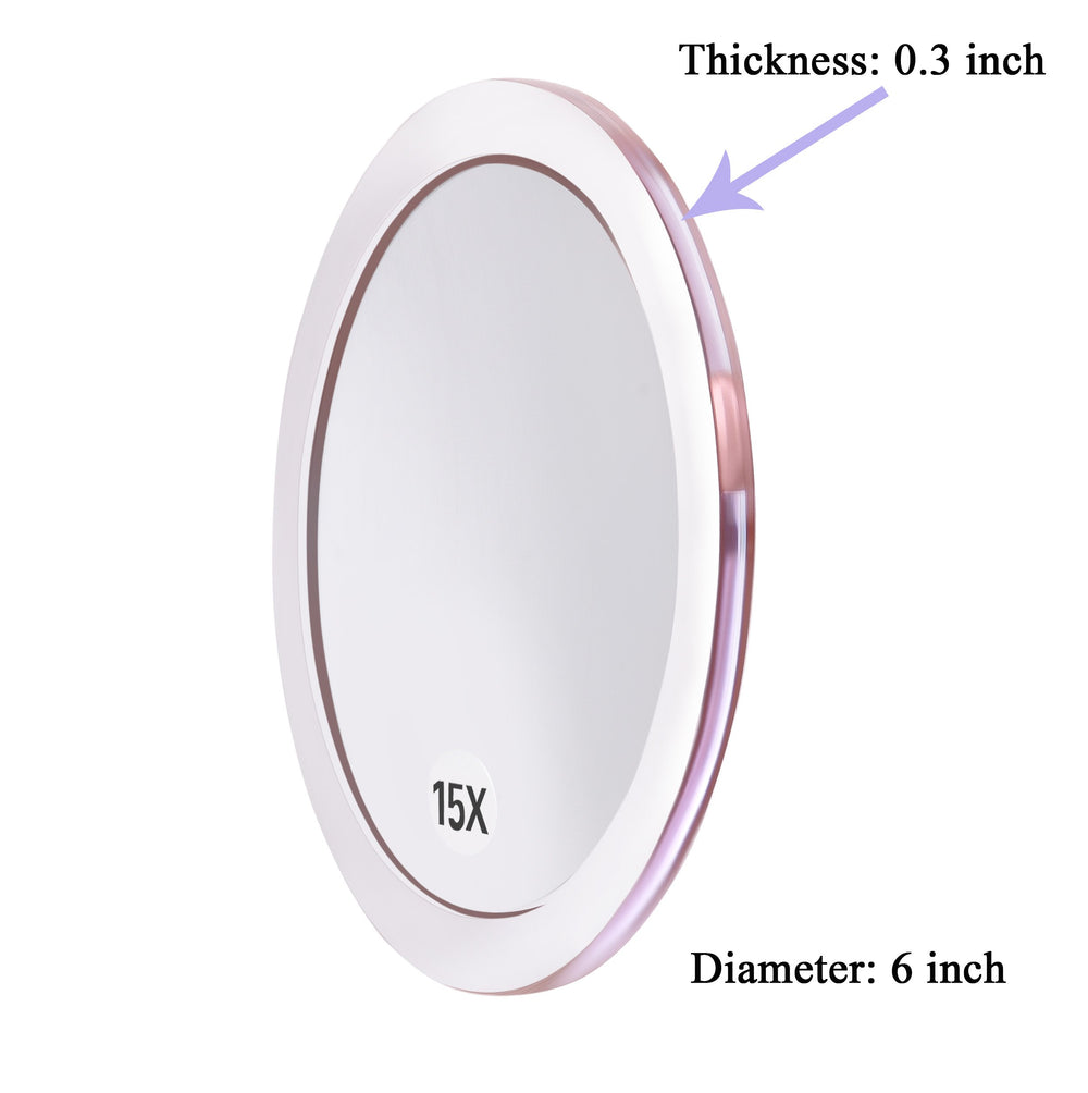 Miroir SANTOO 15x en main, utilisation rapide et mobile.