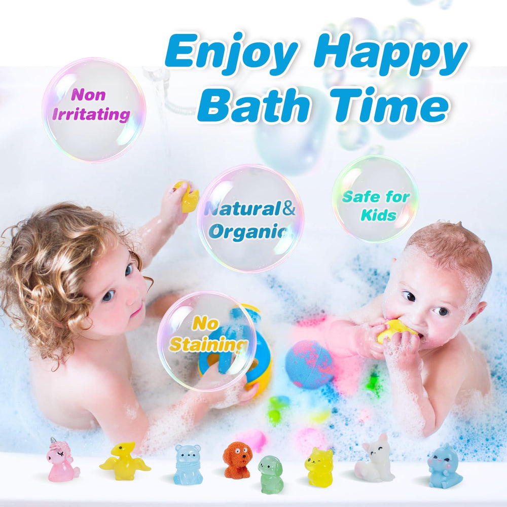 Bombes bain Santrela experience sensorielle : jouets surprises ajoutent du plaisir.