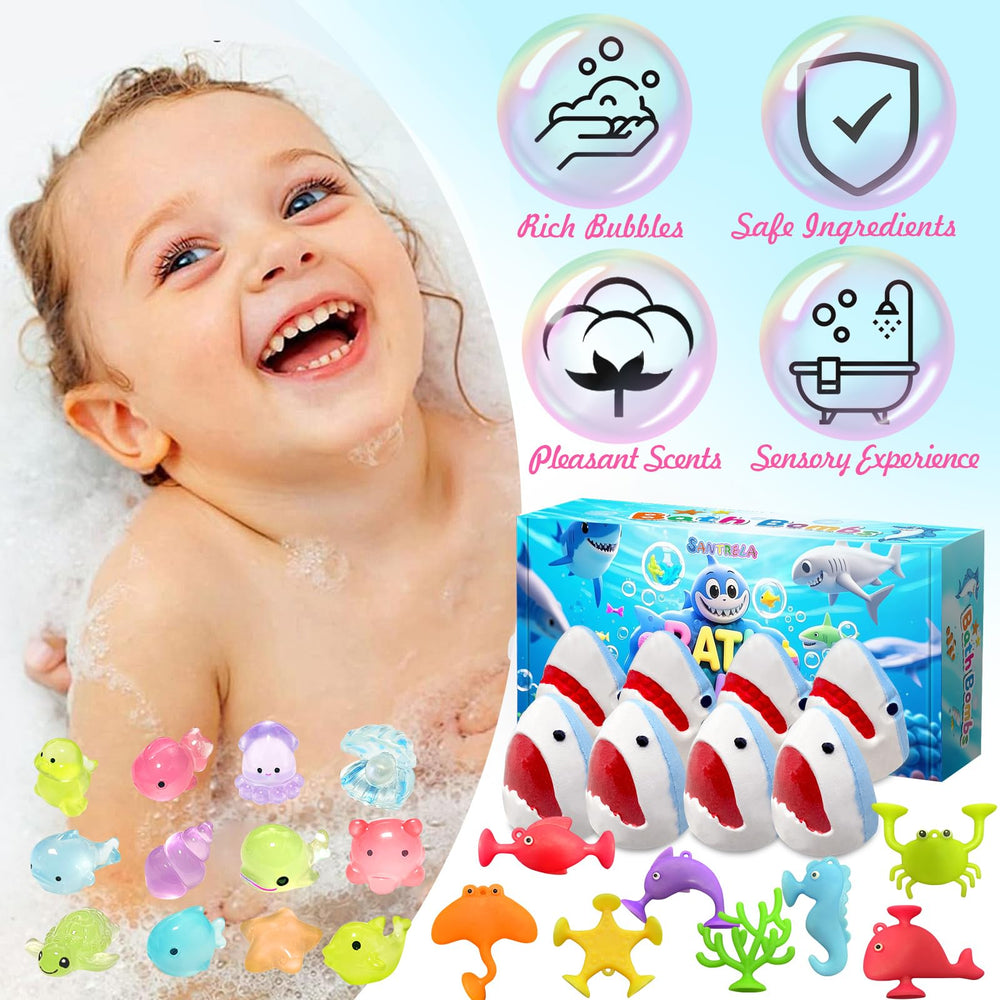 Santrela emballage cadeau bain enfant coffret prêt pour anniversaire