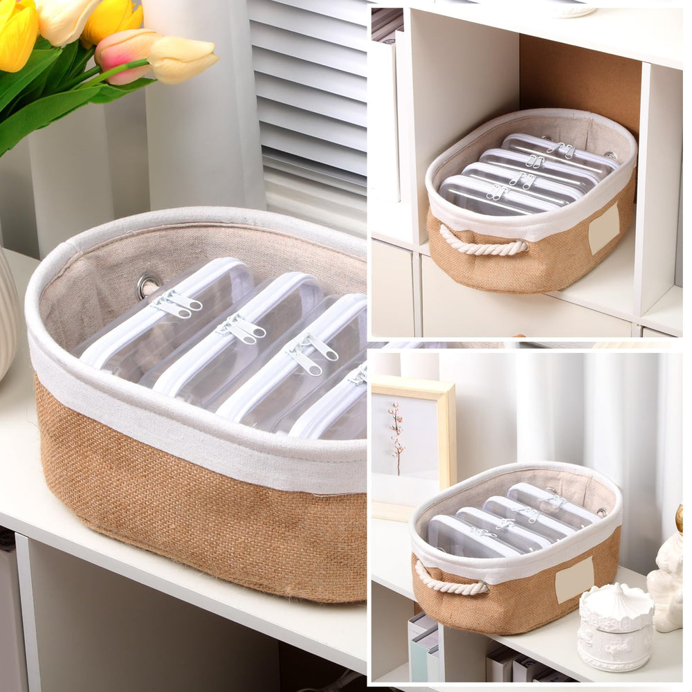 Boîte transparente Sanwuta, rangement compact pour objets quotidiens.