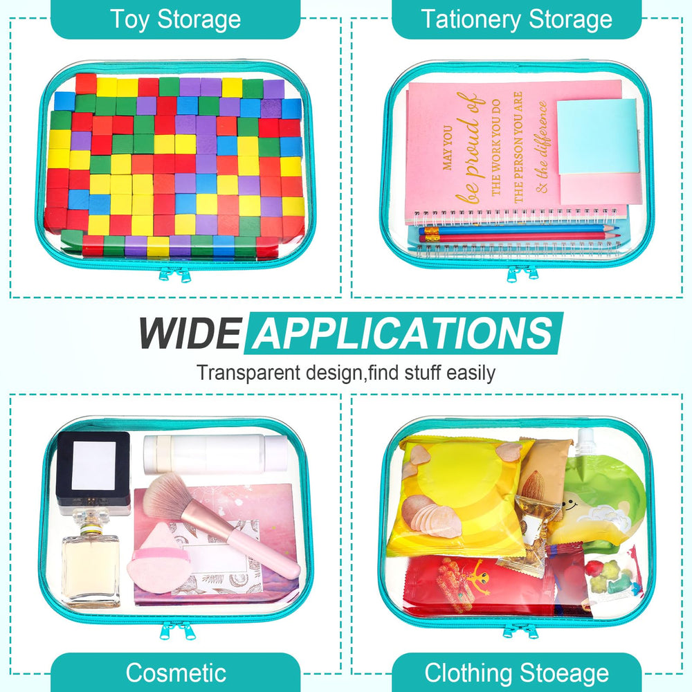 Boite Sanwuta zippee transparente, rangement multi usage pour la maison.