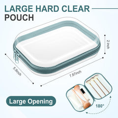 Etui durable Sanwuta en PVC transparent pour organiser vos affaires.