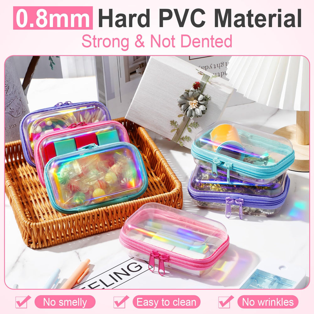 Rangement transparent Sanwuta, polyvalent pour cosmétiques et électroniques.