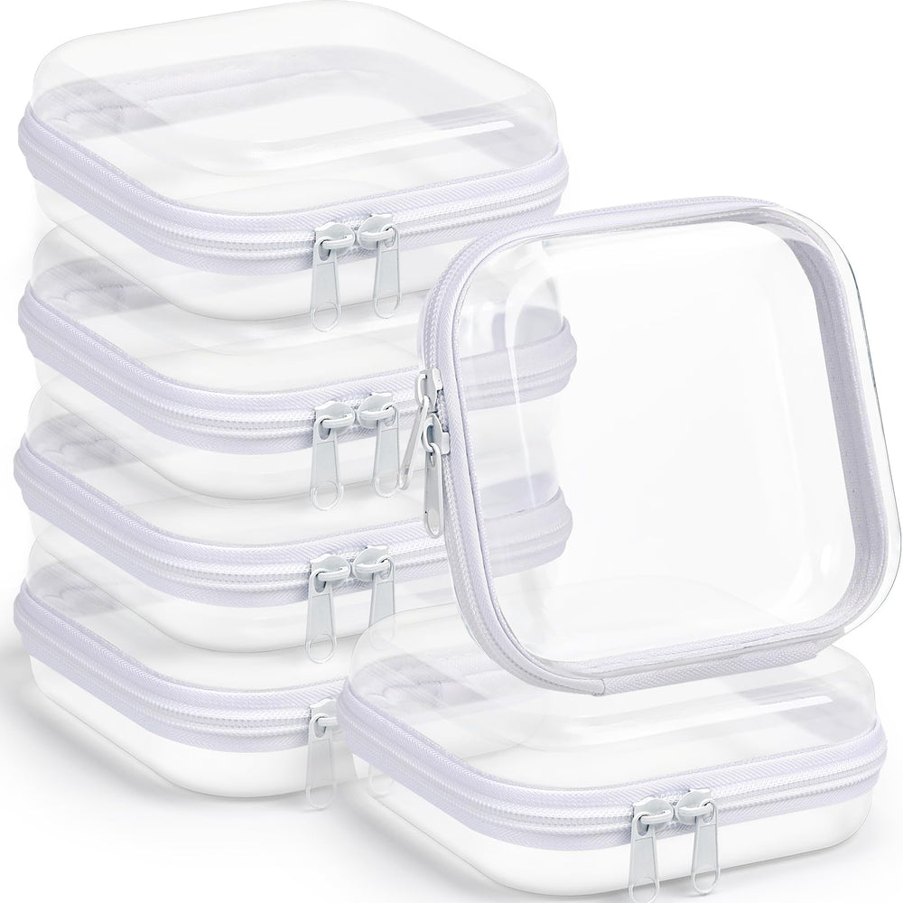 Sanwuta étui zippé transparent – rangement rapide des affaires.